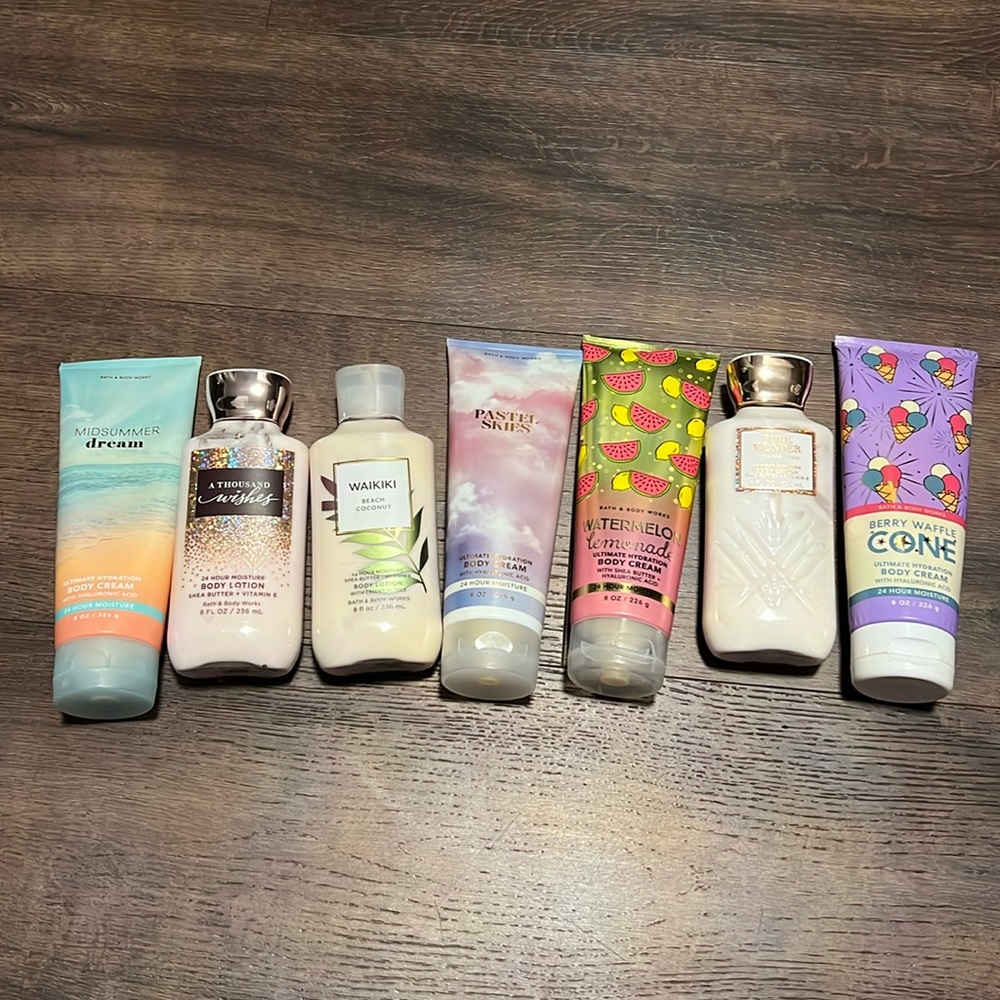 Bath and body works lotion bundle